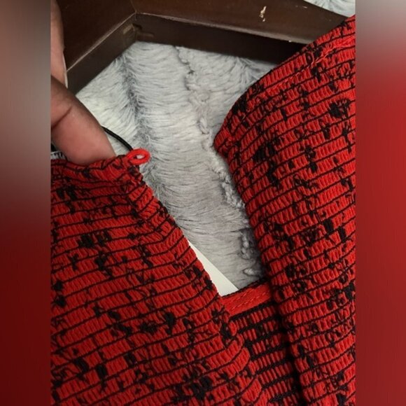 Zara Smocked Floral Maxi Dress Size Large - Picture 8 of 11